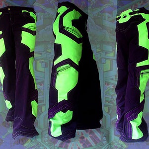 Electric Universe Pants, cyber steampunk festival burning man - plus size -