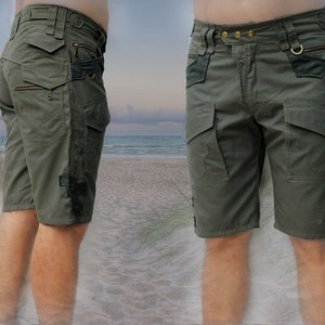 Pathfinder Bermuda Shorts - cargo pocket beach playa men&#39;s - plus size