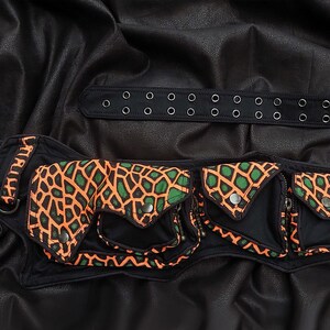 Goa Psy Trance Waist Pocket Belt with Tribal Design main image 1