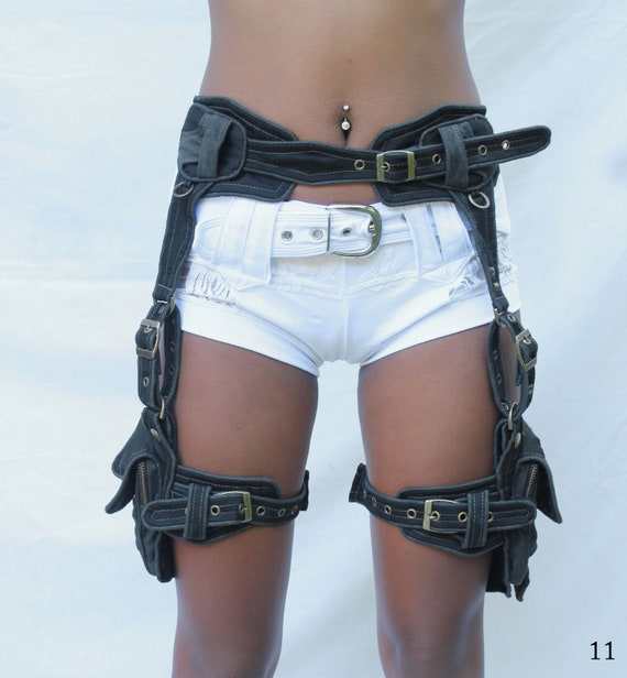 Psyrider Garter Thigh Pocket Leg Steampunk Belt -  UK