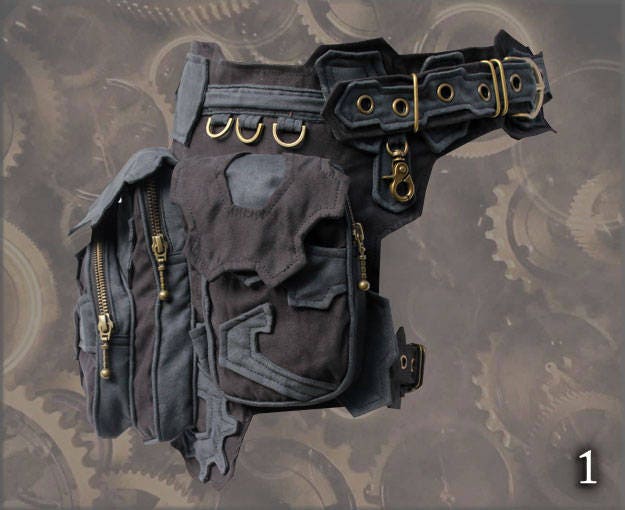 steampunk hip bag