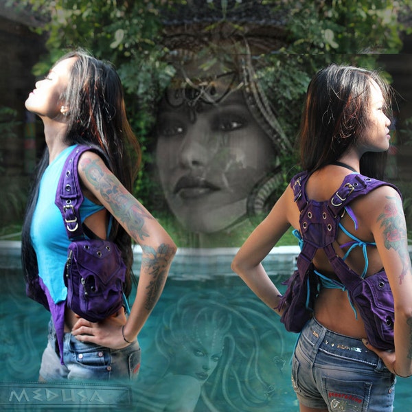 Medusa Shoulder Holster Vest Bag Pouch Purse ~ for festival girls & women