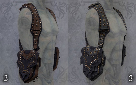 Viking Holster Bag Studs ~ Post Apocalyptic Steampunk Neo