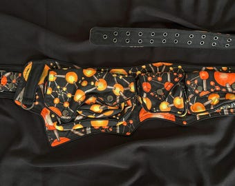 UV neon Belt ~ fluorescent active psy party goa psytrance psychedelic festival pocket festival waist bag belt