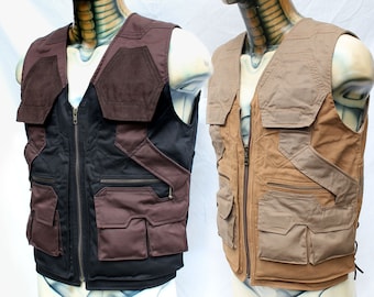 Tectonic Vest - men utility multipocket tactical travel cargo adventure vest