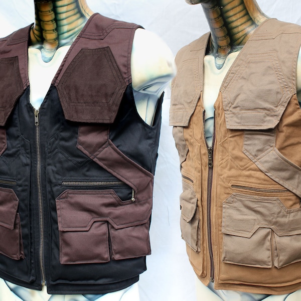 Tectonic Vest - men utility multipocket tactical travel cargo adventure vest