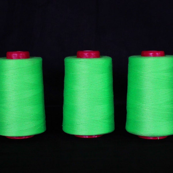 fil à coudre vert fluo uv fort 20 pour String Art ou couture machine