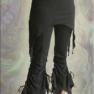 Salsa kjol yoga fairy flare byxor leggings - storlek från xS - 3XL 1. Black