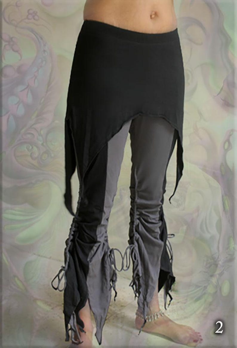 Salsa kjol yoga fairy flare byxor leggings - storlek från xS - 3XL 2. Black - Grey