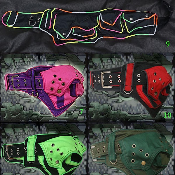 Saraswathi Belt ~ tribal psy festival hip pocket belt bag