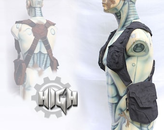 Rea - Blaster Holster ~ postapokalyptisk Burning Man-festival axelväska