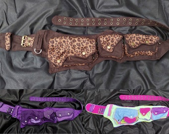 EDM festival Belt - colorful fairy princess hip waist pocket Belt Bag pouch