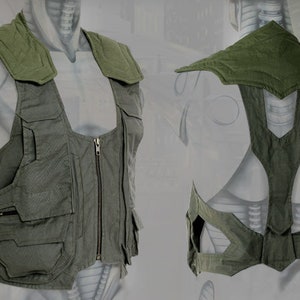 Gilet utilitaire pour téléporteur 1. green- olive