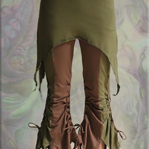 Salsa kjol yoga fairy flare byxor leggings - storlek från xS - 3XL 3. Green - Brown