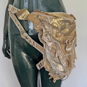 Golden Hip Belt Bag - utility waist pocket belt bag pouch