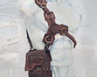 Centurion Holster Bag ~  steampunk cosplay burning man festival men's pocket holster