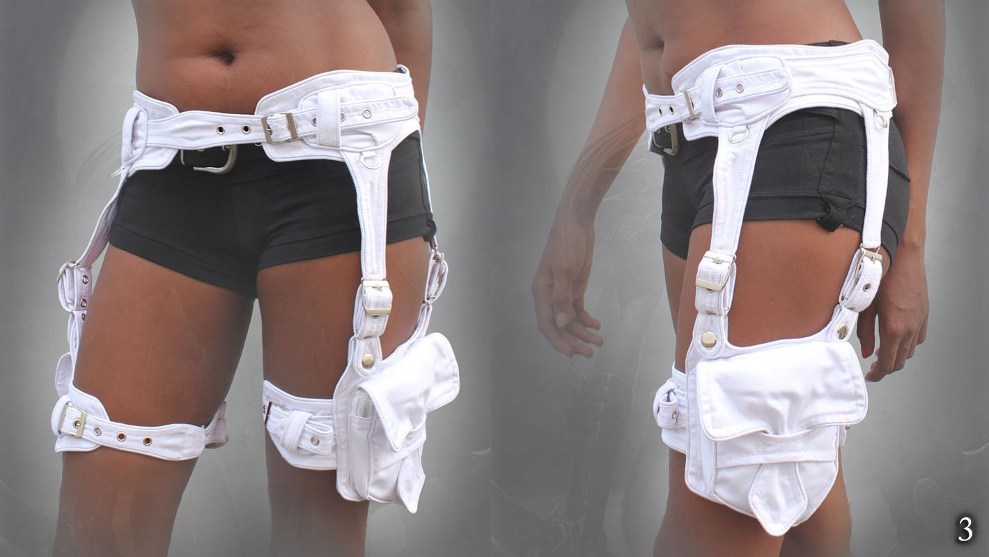 Psyrider Garter thigh pocket Leg steampunk Belt
