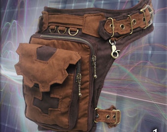 Scalar Belt ~ steampunk apocalyptic hip leg Pouch men women hip waist pocket thigh bag belt