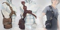 Centurion Holster Bag ~  steampunk cosplay burning man festival men's pocket holster product logo