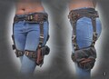 Psy Raider Belt - Garter thigh cargo pocket Leg bag festival steampunk Belt product logo