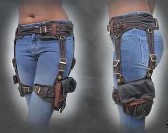 Psyrider Garter thigh pocket Leg steampunk Belt