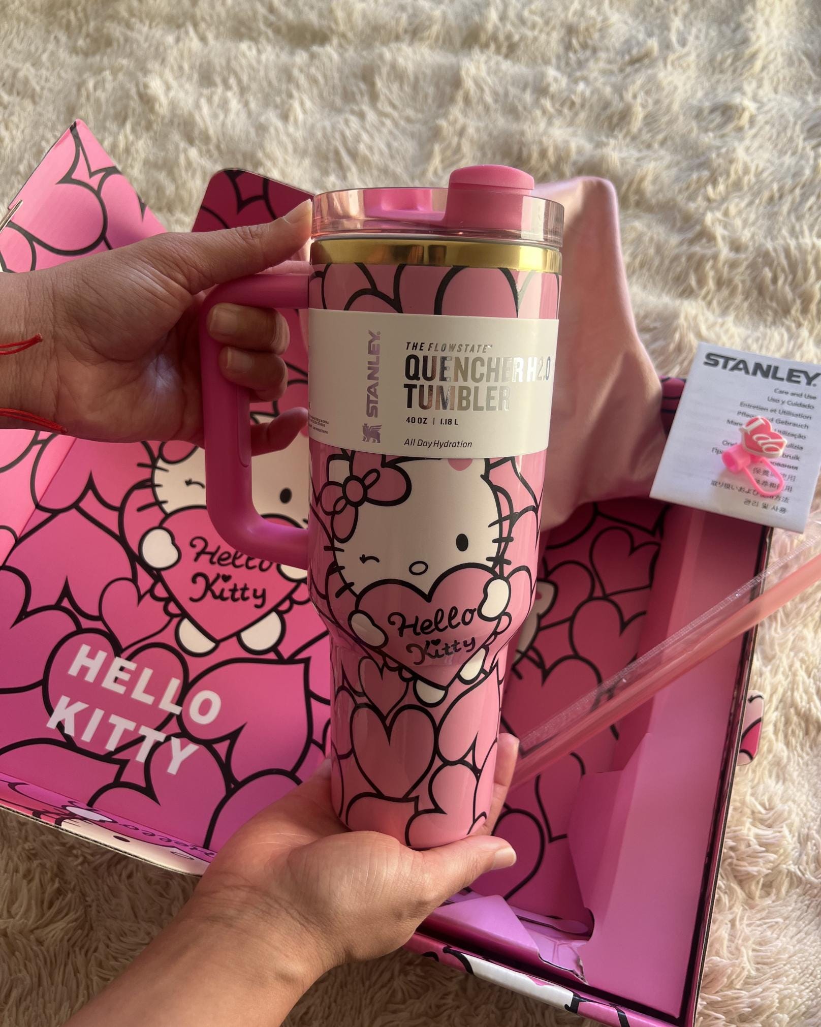 Hello kittys tumbler stanley - Etsy 日本