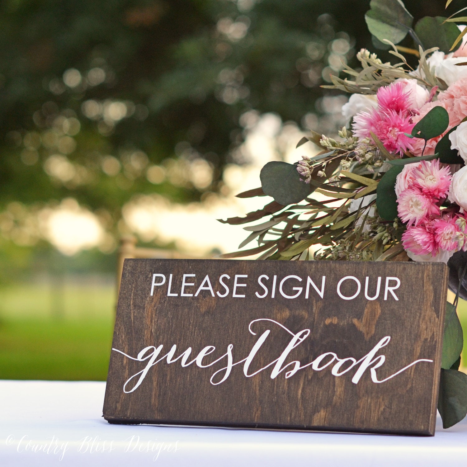 Guest book Sign Wedding Guestbook Sign Please Sign Our Etsy