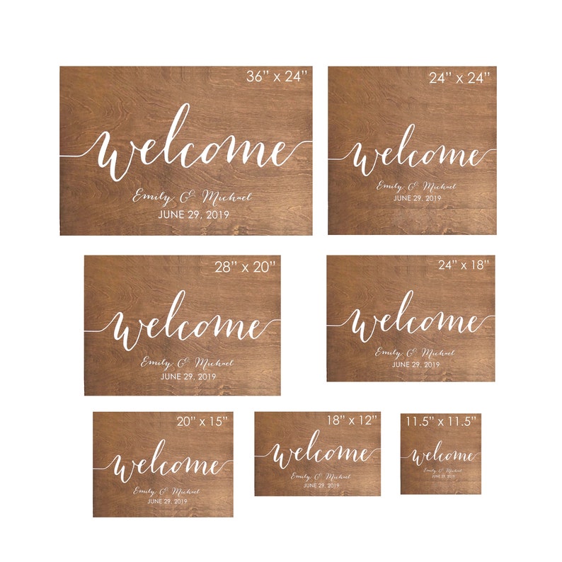 Wedding welcome sign Welcome wedding sign Welcome sign for image 3