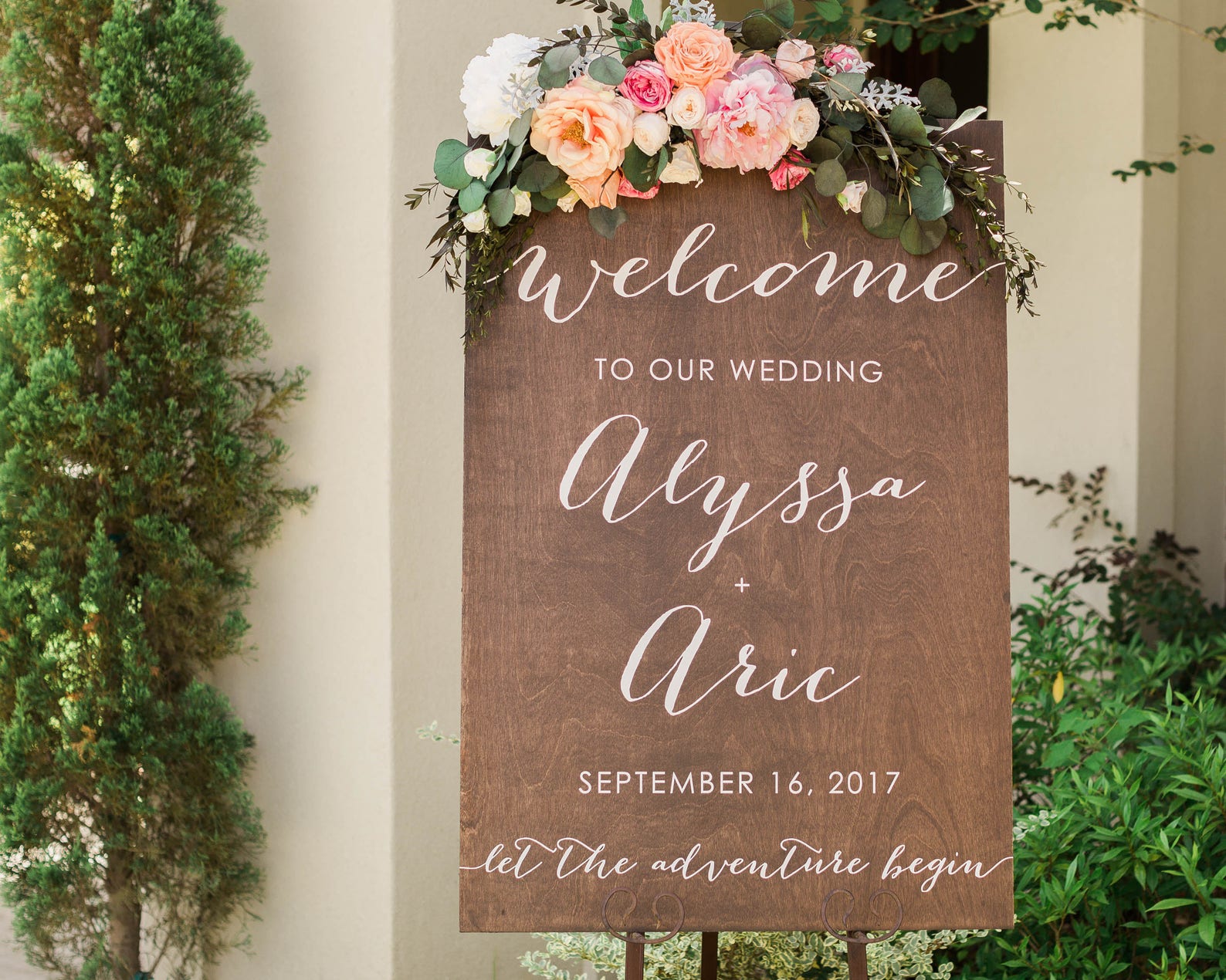 to Our Wedding Sign Wedding Name Sign Wooden Etsy