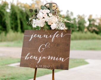 Rustic Wedding Welcome Sign, Wedding Welcome Sign Wood, Wedding signs welcome, Welcome Sign Wedding, Wedding Name Sign, Welcome Sign wooden