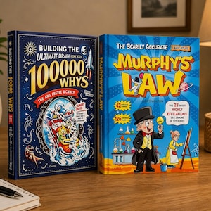 100000 Whys & Murphy's Law for Kids Book Set | Educational Children's Books | Fun Learning, Science Facts And Critical Thinking