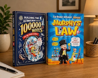 100000 Whys & Murphy's Law for Kids Book Set | Educational Children's Books | Fun Learning, Science Facts And Critical Thinking
