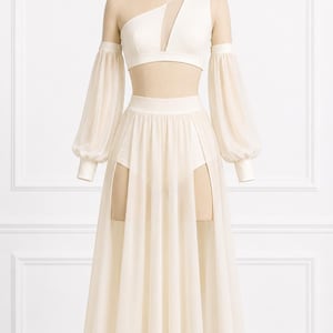 flowy lyrical dress ODASDO Women Lyrical Dance Costume Modern Contemporary Ballet Dancewear  Spaghetti Strap Chiffon Flowy Dress