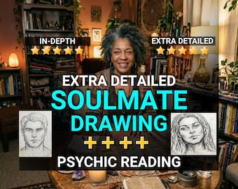 Same Hour Soulmate Drawing & Psychic Reading | Future Husband Sketch, Psychic Artist Portrait | Accurate Love Prediction, Twin Flame Face