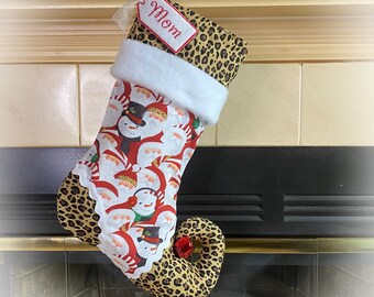 Christmas stocking personalized - elf stocking