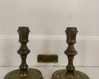 Brass Virginia Metalcrafters Raleigh CW 16 20 Candlesticks Colonial Williamsburg