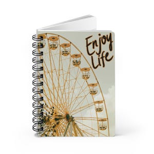 Ferris Wheel Spiral Bound Journal | Summer Carnival Notebook