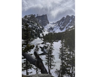 Besneeuwde Rocky Mountain National Park Landschappuzzel | Scenic Dream Lake, 520-1014 stuk