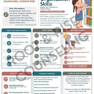 Executive Functioning Parent Guide | Printable Infographics | ADHD & Executive Skills | Handouts image 3