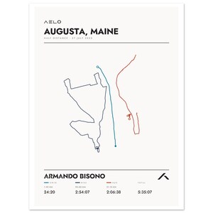 Custom Half Distance Triathlon Poster | Your Strava Route | Personalized Swim Bike Run Finisher Gift image 6