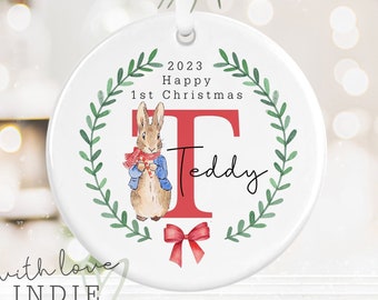 Personalised 1st Christmas Decoration, New Baby Gift, Baby Shower Gift, First Christmas As Parents