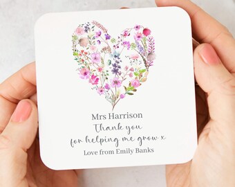 Personalised Teacher Coaster Gift For From Student