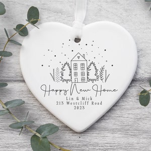 Personalised Happy New Home Decoration, House Warming Gift, New Home Present, Moving Gift