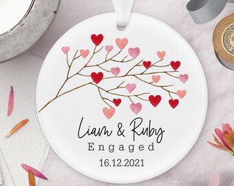 Personalised Engagement Ceramic Keepsake