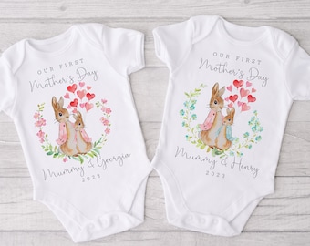 Personalised 1st Mothers Day Bodysuit, 1st Mothers Day Outfit, New Mum Gift