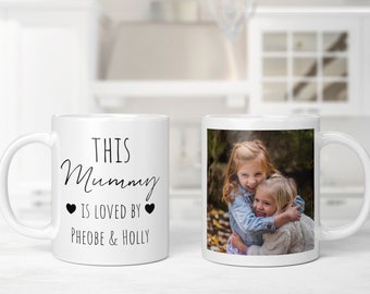 This Mummy Is loved Personalised Mug. Gift For Mum, Birthday Present, Mothers Day Gift, Christmas Gift