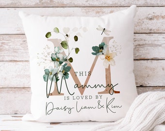 Personalised This Mummy Is Loved By Cushion & Cover, Mother's Day Gift, Gift For Her, Gift For Mum, Mum Cushion, Personalised Cushion