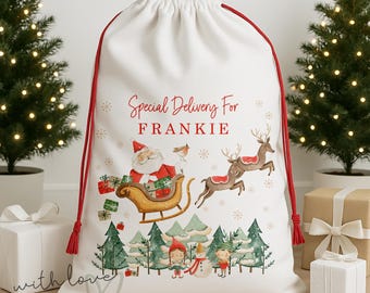 Personalised Christmas Santa Sack & Stocking