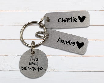 Personalised Nana Keyring