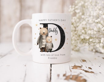 Personalised Ceramic Mug & Coaster, Father's Day Gift For Daddy, Dad, Papa, Personalised Dad Gift, Gift For Dad, Gramps, Papa, Gift For Him